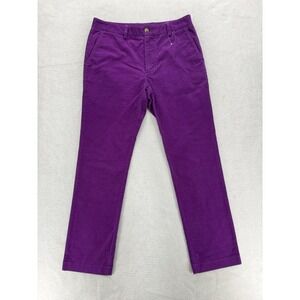 Vineyard Vines Pants Mens 32x32 Purple Slim Fit Breaker Corduroy Casual Preppy